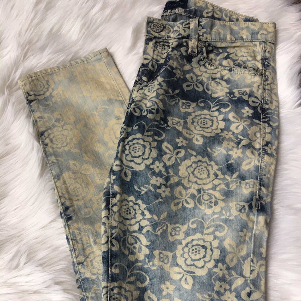 Floral Printed Jeans